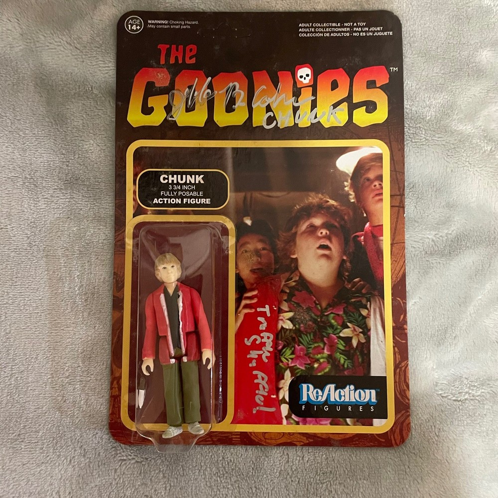 ReAction Figures “The Goonies” Chunk 3 3/4″ Action Figure JEFF COHEN SIGNED!!!