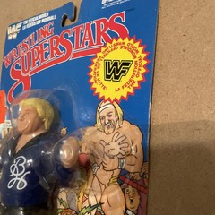 WWF LJN wrestling superstars Bobby “the brain” Heenan wrestling figure W/Poster