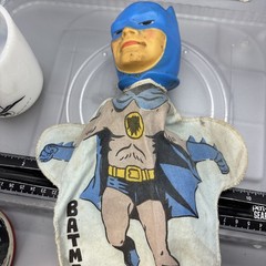 1966 Batman Lot 1 Westfield Mug Plus Hand Puppet Ideal Vintage Adam West