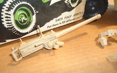 RARE 1967 Rat Patrol Jeep Desert Army Vehicle + Figures + Box + Accessories Marx