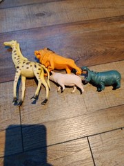 Nature Animals BUNDLE OF 4~ Giraffe, Lion, Hippo & Pig
