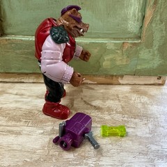 Vintage 1992 TMNT Mutatin’ Bebop Figure w Camera Shell Drill & Ooze Playmates
