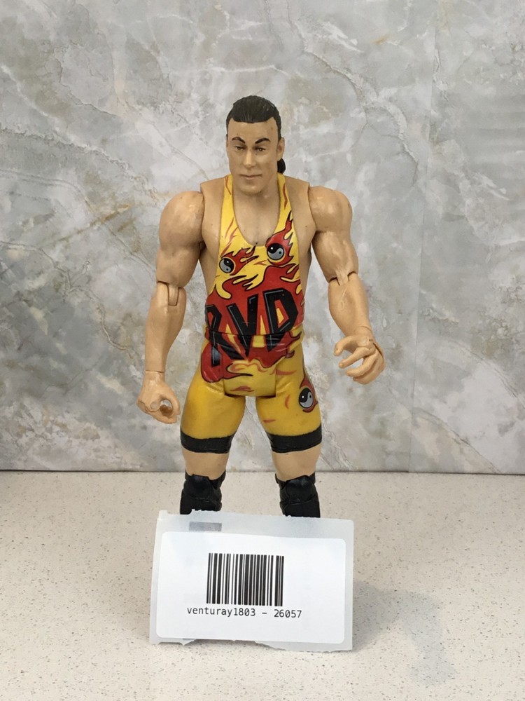 WWE Mattel Elite Rob Van Dam Action Figure – Yellow Flame Attire – RVD Wrestler
