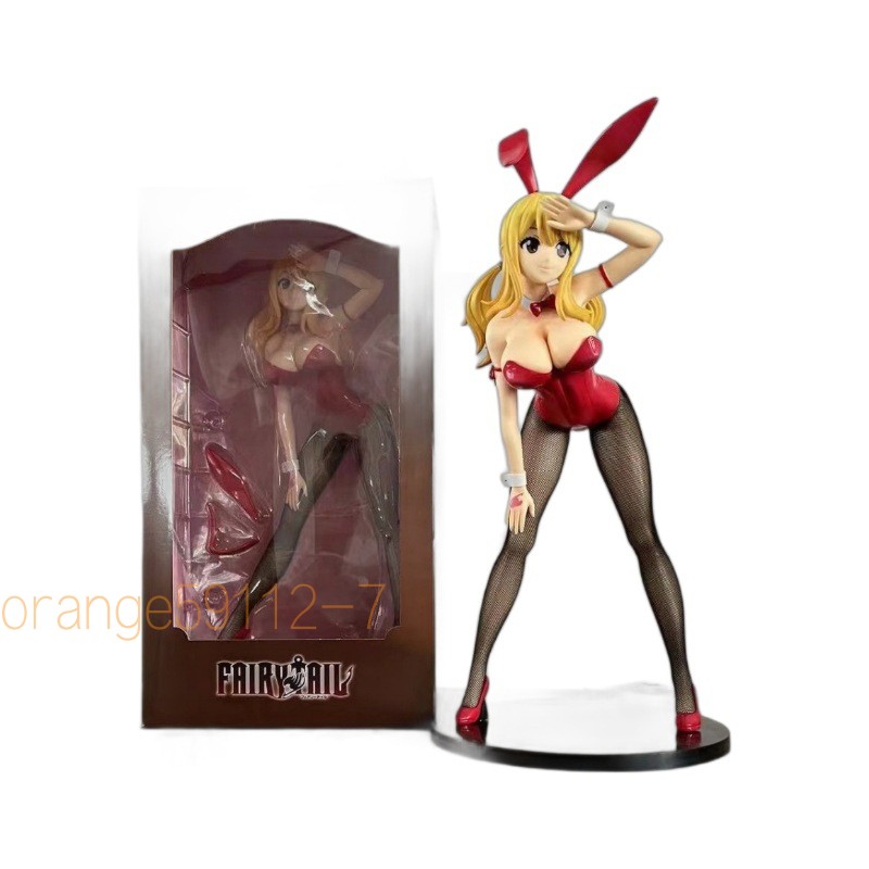 Anime Fairy Tail Lucy Heartfilia Bunny Girl 38cm Figure Model Collect Toy Gifts