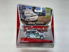 DISNEY PIXAR CARS WORLD GRAND PRIX ALEX CARVILL COLLECTOR NO. 17/17