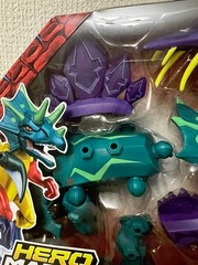 Jurassic World Hero Mashers Hasbro TRICERATOPS mashup w Stegosaurus Dinosaur NIB