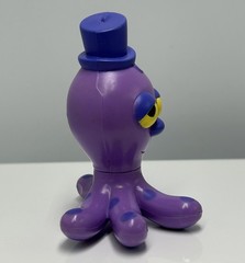 Powerpuff Girls Octi Octopus PVC Figure w Top Hat Purple 2000 Cartoon Network