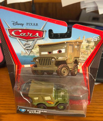 Disney Pixar Cars 2 Race Team Sarge Diecast 1:15 Military Jeep