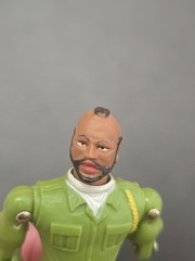 MISSING ARM Vintage A-Team B A BARACUS MR T 1983 galoob action figures 3.75 inch