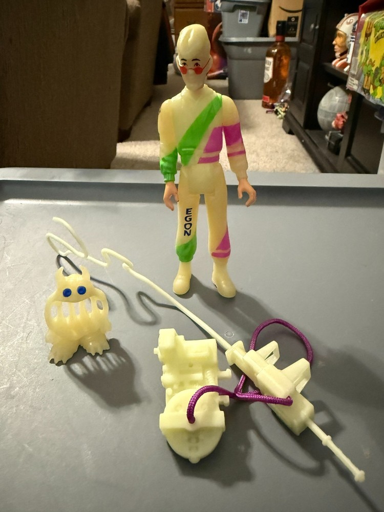 RARE EGON Spangler Ecto GlowVintage Ghostbusters Figure 1991 COMPLETE EX CON