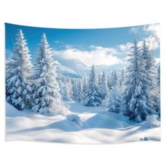 Snowy Mountain Forest For Action Figure Background Backdrop Diorama Doll House
