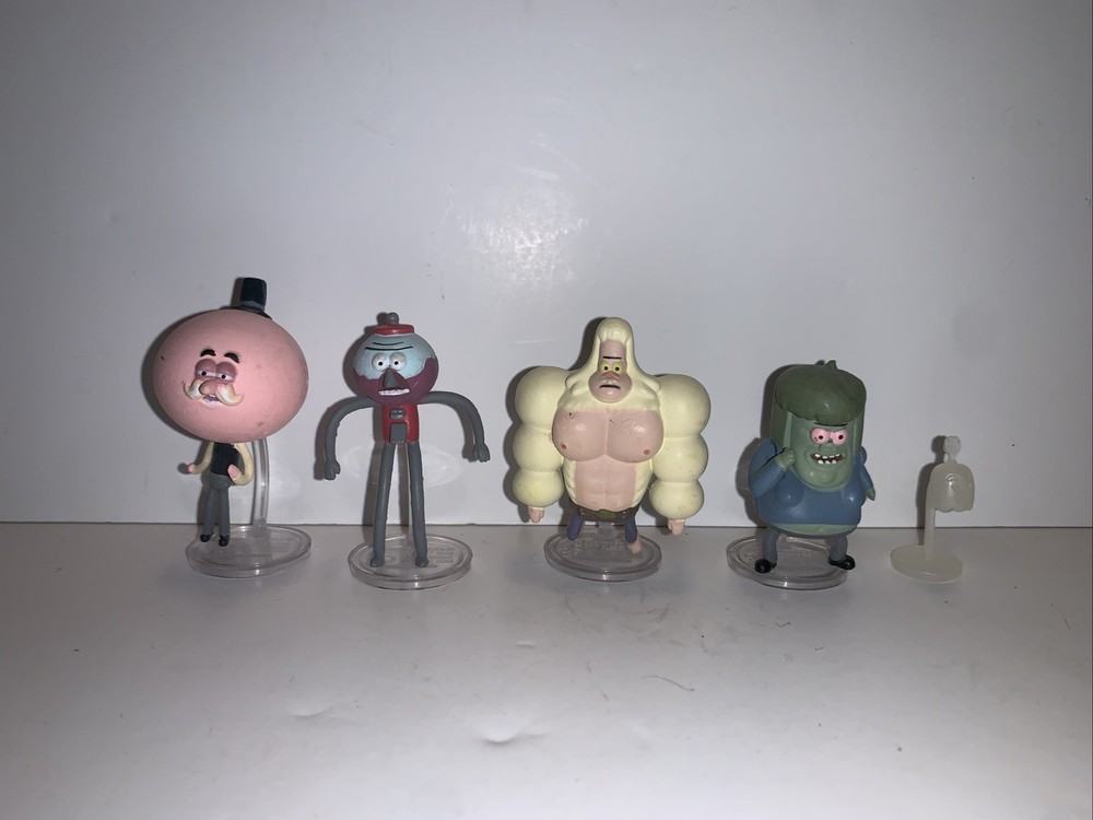 RARE Cartoon Network REGULAR SHOW MINI FIGURE SET INCOMPLETE Jazwares