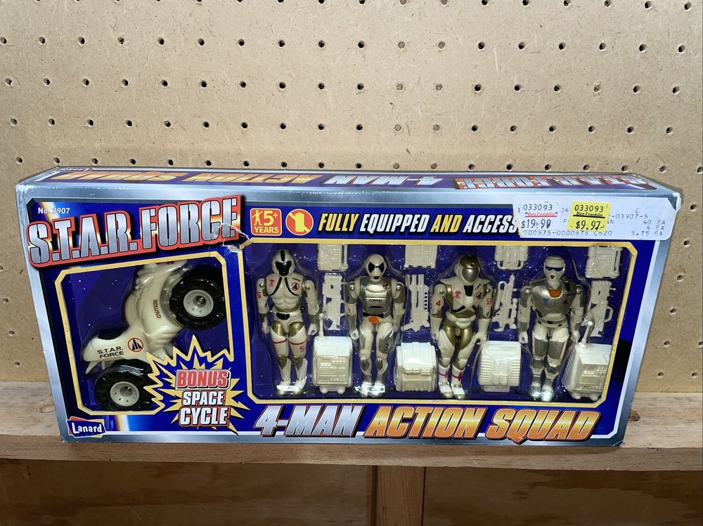 VINTAGE 1999 LANARD S.T.A.R. FORCE 4-MAN ACTION SQUAD NO. 3907 BRAND NEW SEALED!