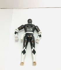 Power Rangers 1995 Bandai Black Metallic Figure 5.5in No Accessories
