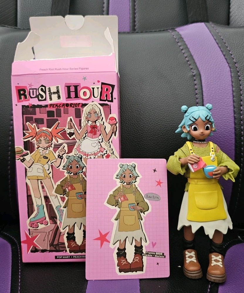 Pop Mart Peach Riot Rush Hour Series Figure: Frankie Barista (Used/Open Box)
