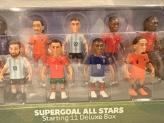 Supergoal All Stars Starting 11 Deluxe Box World Cup Soccer Set Messi Ronaldo
