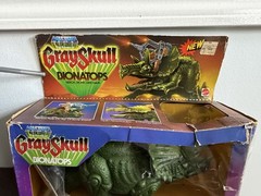 MASTERS OF THE UNIVERSE BIONATOPS DINOSAUR TRICERATOPS 1986 GRAYSKULL VTG NIB