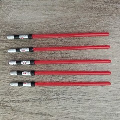 Lot of 5pcs 1:12 Scale Star Wars Red Lightsaber Sword Weapon for 6″ Figure