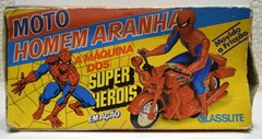 SPIDER-MAN SUPER HEROES FRICTION MOTORCYCLE MOTO HOMEN ARANHA MIB 1970’s Brazil