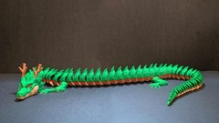 Articulating Shenron Dragon Toy 3D Printed