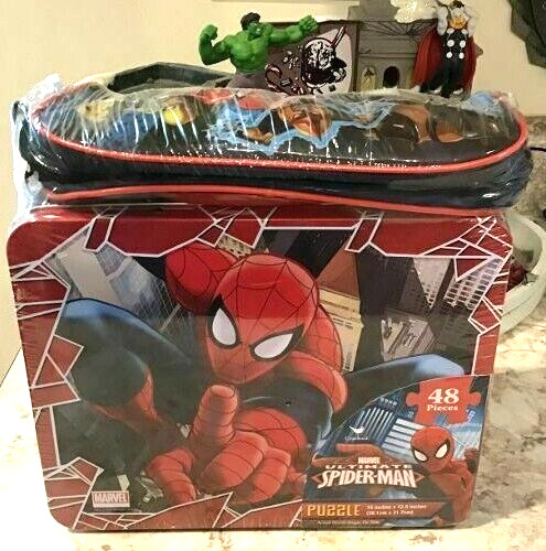 2013 New MIP Ultimate Spiderman 48 Pc Lunch Box Puzzle Pack