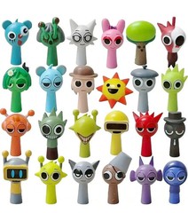 24pcs set Sprunki Model Toy Game Action Figures Toy Cake Toppers Birthday Gift