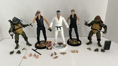 Cobra Kai 3 Figures Johnny, Daniel, Kreese and TMNT Leonardo – Rafael Lot ⭐️