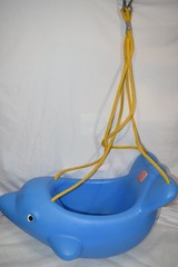 Step2 Step 2 Two Dolphin Swing Blue Toddler HTF GUC