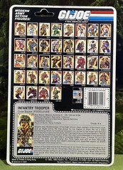 Vintage 1985 G.I. Joe FOOTLOOSE v1 Full UNCUT File Card Back GI 85 G.I.Joe ARAH