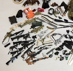 GI Joe Lot With Clothes And Accessories Weapons Ammo Figures