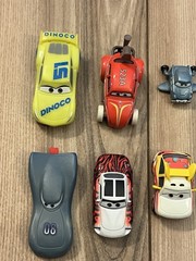 Lot Of 7 Disney Pixar Cars Mattel Mixed Lot Sheriff Royce Revsley Dinoco Cruz