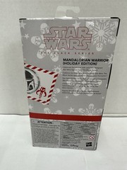 Star Wars Hasbro Black Series Action Figure Mandalorian Warrior Holiday Edition