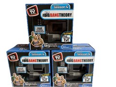 Big Bang Theory Tiny TV Classics Real Working TV & Remote Arcade Toys Set Of 4