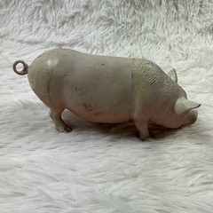 Vintage 1986 Imperial Toys Pig Hog Figure Hong Kong Plastic Farm Animal Toy