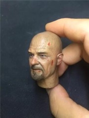 1/6 Scale Wounded Bryan Cranston Mr. White Head Carving Sculpt Model Toys