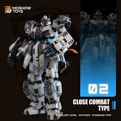 Gray Heavy Armor Mech Action Figure 3-Piece Set Articulated Robot Collectible Mo