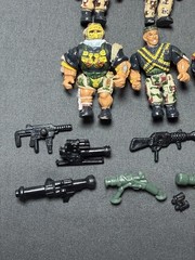 Military Muscle Men 1993 Original San Francisco Toymakers LOT W/ Weapons Hummer