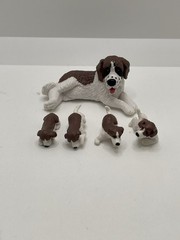 Hasbro Puppy In My Pocket 9174 St Bernard with Puppies Fact Card