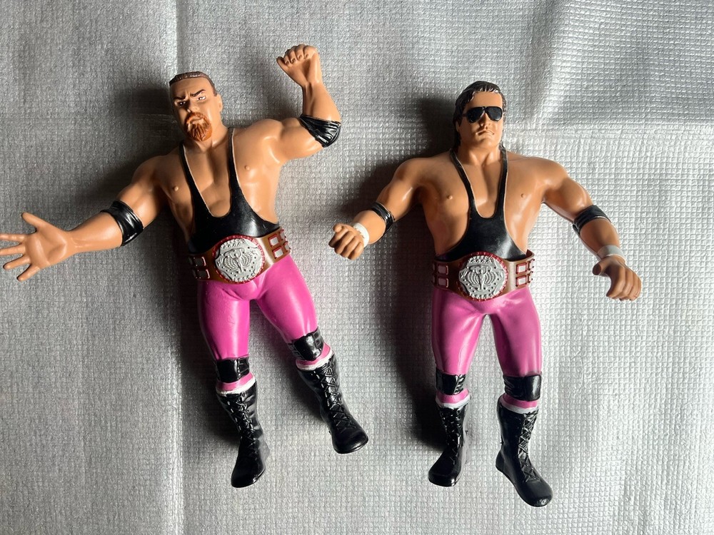 WWF Titan Sports LJN Jim the Anvil Neidhart & Bret The Hitman
