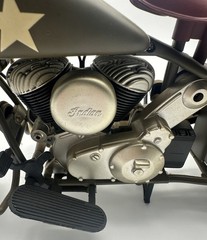 NEW RAY 1998 INDIAN CHIEF WWII US ARMY MILITARY 1/6 SCALE MOTORCYCLE