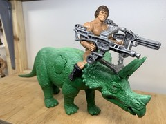 CUSTOM BIONATOPS Triceratops He-man MOTU Must See! ONE-OF-A-KIND! Jurassic Park