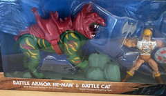 Masters of the Universe Retro Play HE MAN Armor Figure Lot Mattel BATTLE CAT NEW