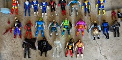 Vintage Batman Superman Joker XMen wolverine +The Shadow figures