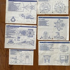 GI Joe 1982 Blueprints, Catalogs, Paperwork Conquest Snow Cat Tomahawk Lot 14