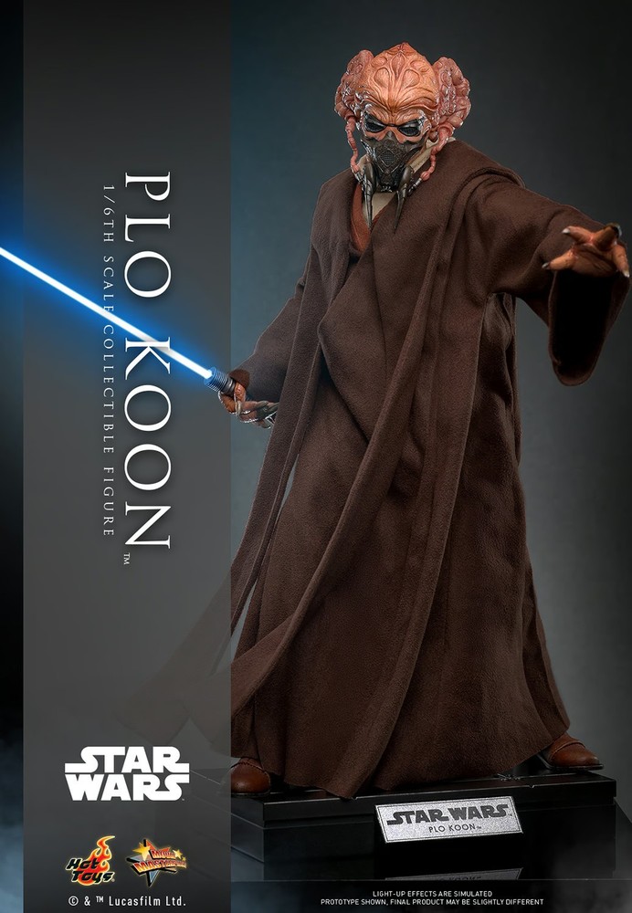 Hot Toys MMS785 Star Wars The Clone Wars Plo Koon 1/6 Scale 12″ Figure In Stock