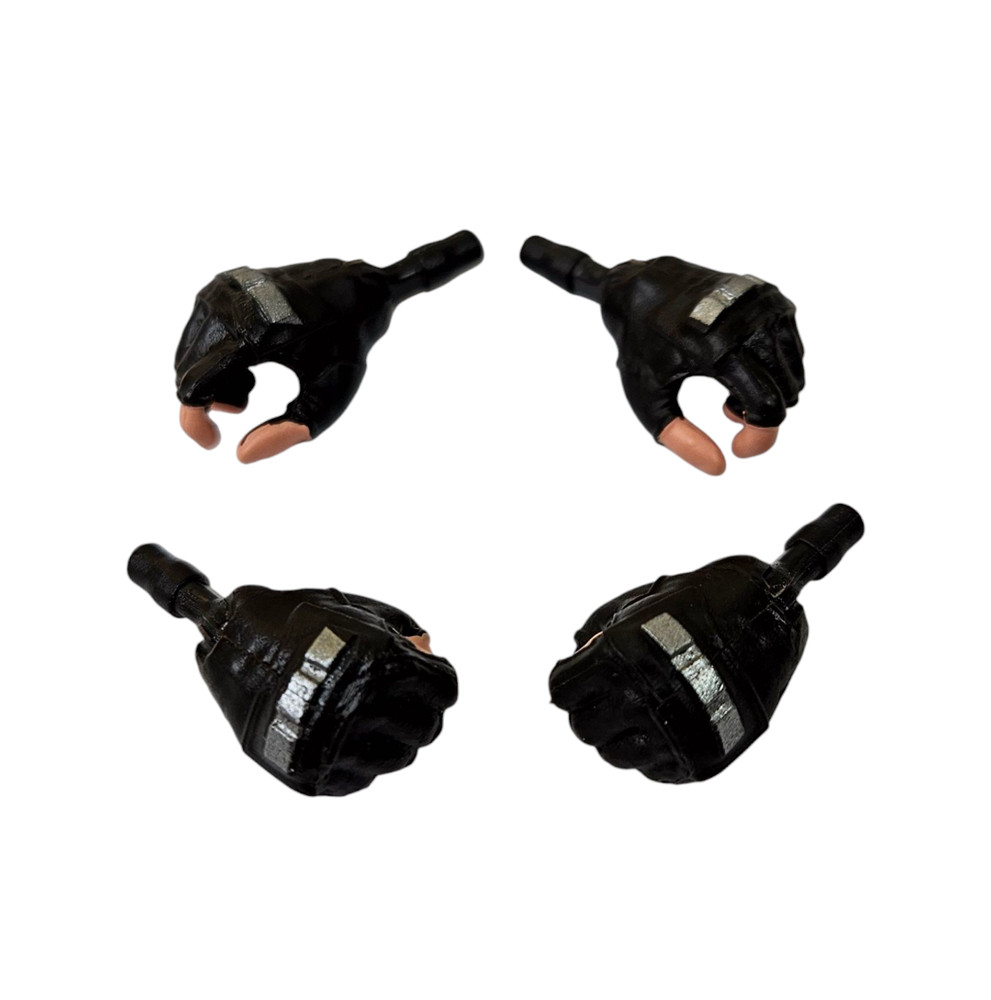 MARVEL LEGENDS HANDS FISTS FINGERLESS GLOVES CUSTOM KITBASH FIGURE 4pc PART ONLY
