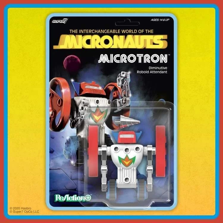 Action Figure Micronauts W02 Microtron Reaction+ Super 7 8 cm