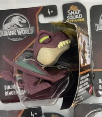 Jurassic World Snap Squad Attitudes Lot Of 4 2.5″ Dinosaurs Mattel Triceratops