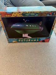 Futurama QMx Master Series, Light-Up Planet Express Ship Figure, with Box