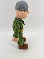Beetle Bailey 1985 Vintage Doll 14in w Stand NWT Comic Strip Hero Gift U.S. Army